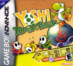 Yoshi's Universal Gravitation box art for GameBoy Advance